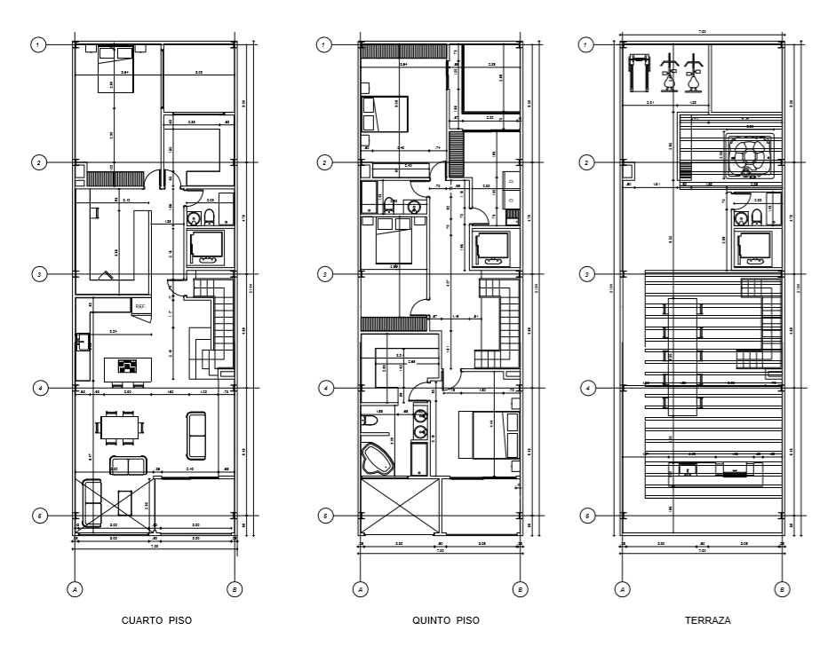 Pisos 4,5 y 6 del edificio Carabelas Construcción Inteligente